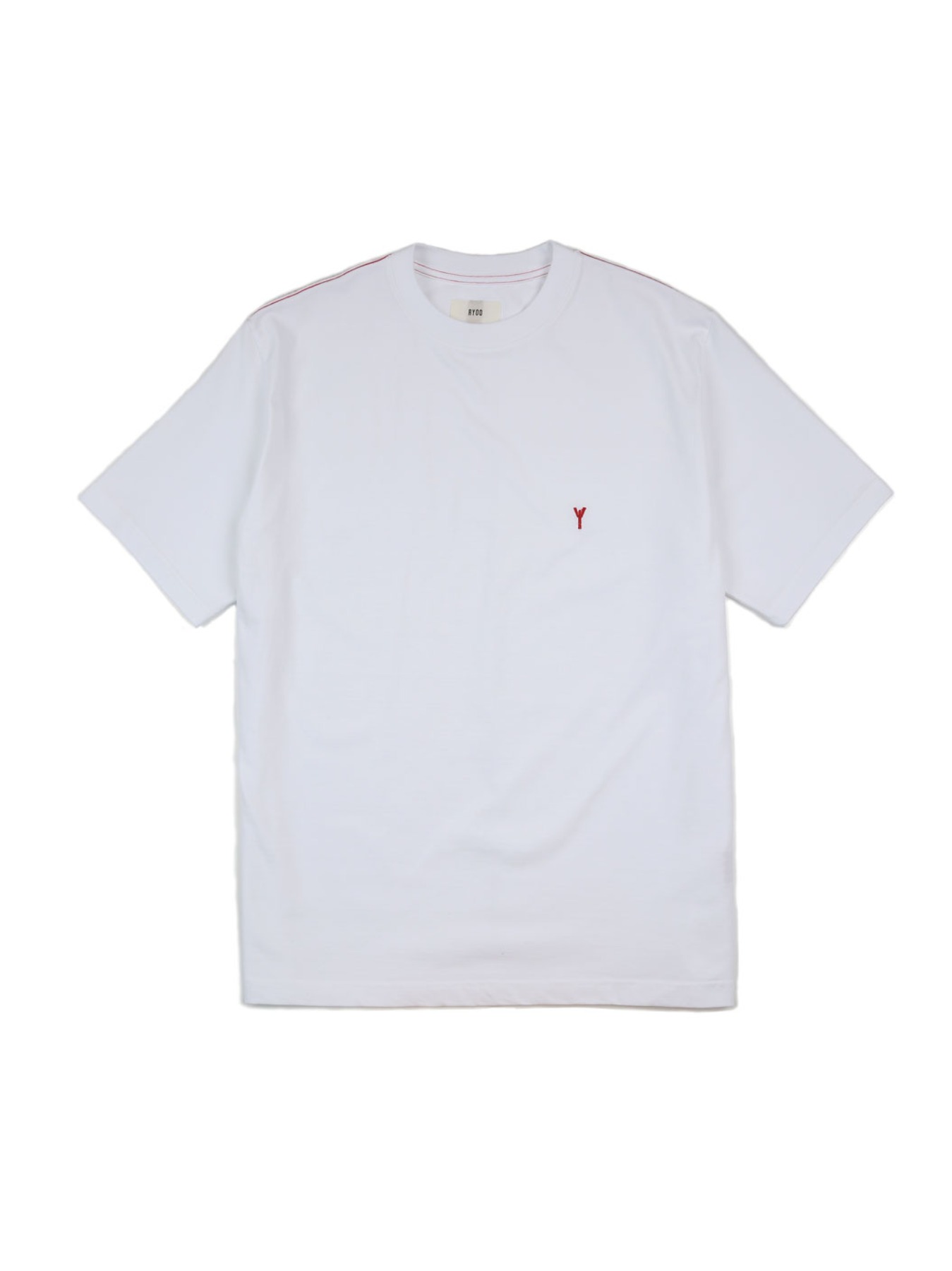 Symmetric y-logo_emb_t-shirts #10 [white]