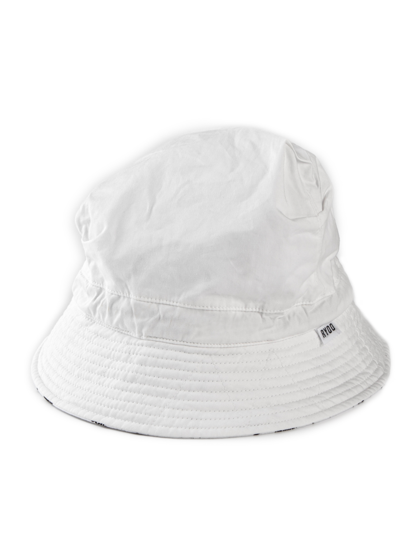 Symmetric reversible bucket hat #15 [white]