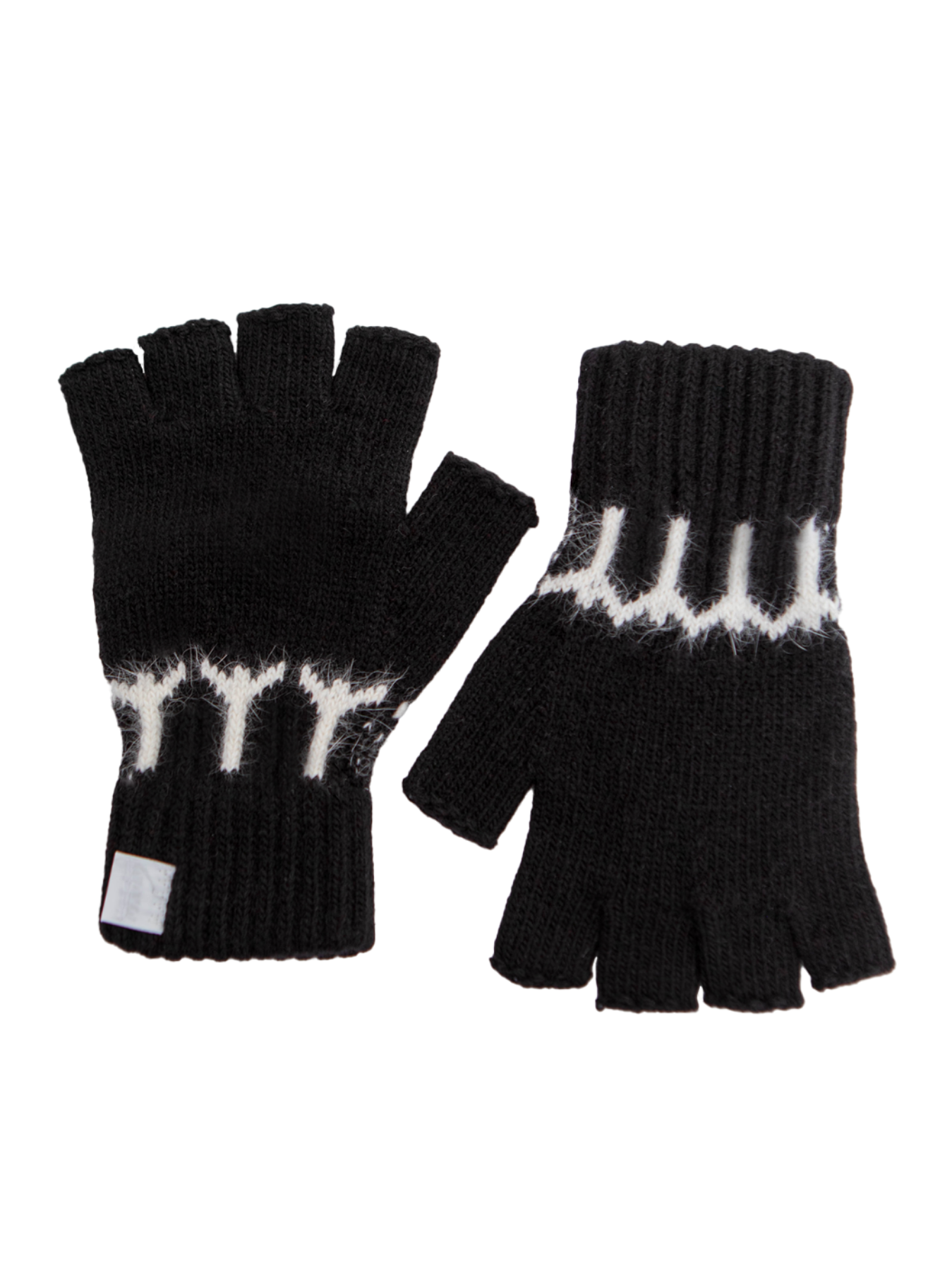 Symmetric Fingerless gloves #16 [black]